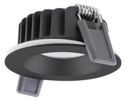 LEDVANCE Osram 4058075799967 SP AIR FIX P 6W 930 PS DIM IP65 BK LED recessed ceiling spotlight LB23