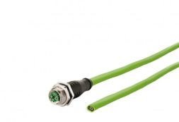 METZ CONNECT M12 socket straight 8-pin 5.0m connection cable, 142M2X20050