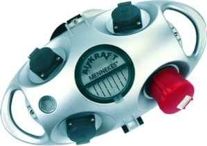 Mennekes 94550SI CEE socket combination 94550 AIRKRAFT 3xSCHUKO 1xCEE silver