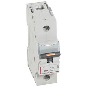 Legrand 409809 Circuit breaker DX3 D25A 1P 25KA 1, 5M