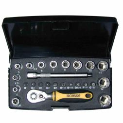 IRONSIDE 244002 Socket wrench + bit set 6mm (¼'), 25 pieces