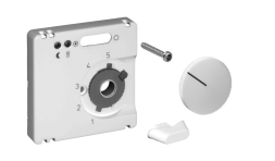 Alre-It UN990075 JZ-005.020 50x50mm traffic white glossy cover for UP temperature controller