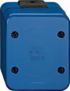 MERTEN 522175 surface-mounted junction box junction box blue IMPACT-RESISTANT